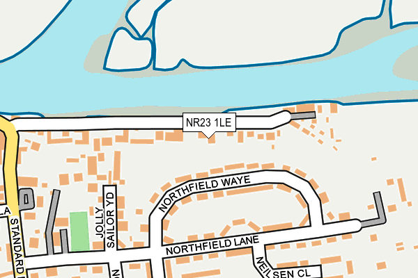 NR23 1LE map - OS OpenMap – Local (Ordnance Survey)