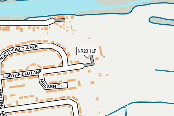 NR23 1LF map - OS OpenMap – Local (Ordnance Survey)