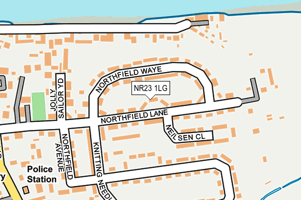 NR23 1LG map - OS OpenMap – Local (Ordnance Survey)