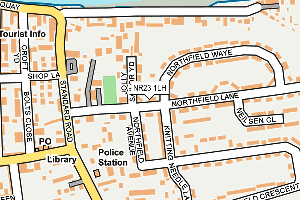 NR23 1LH map - OS OpenMap – Local (Ordnance Survey)