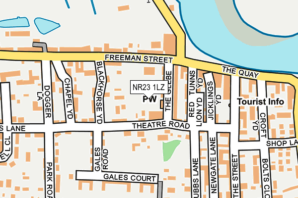NR23 1LZ map - OS OpenMap – Local (Ordnance Survey)