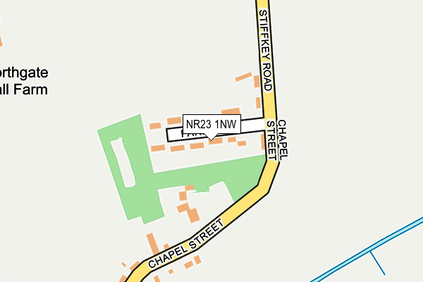 NR23 1NW map - OS OpenMap – Local (Ordnance Survey)