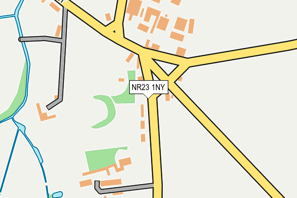 NR23 1NY map - OS OpenMap – Local (Ordnance Survey)