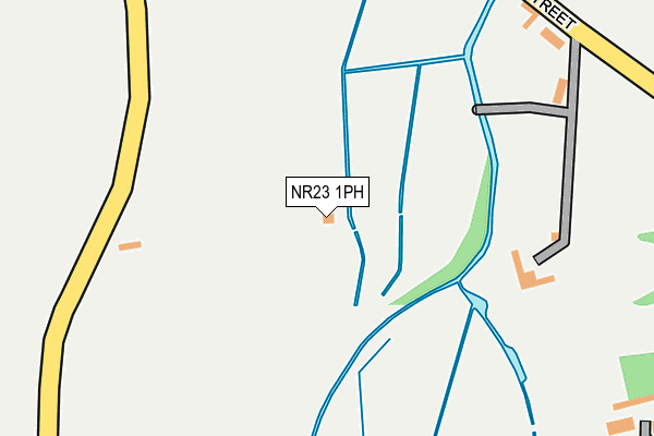 NR23 1PH map - OS OpenMap – Local (Ordnance Survey)