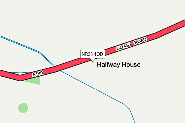 NR23 1QD map - OS OpenMap – Local (Ordnance Survey)