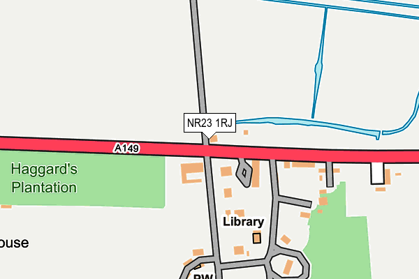 NR23 1RJ map - OS OpenMap – Local (Ordnance Survey)