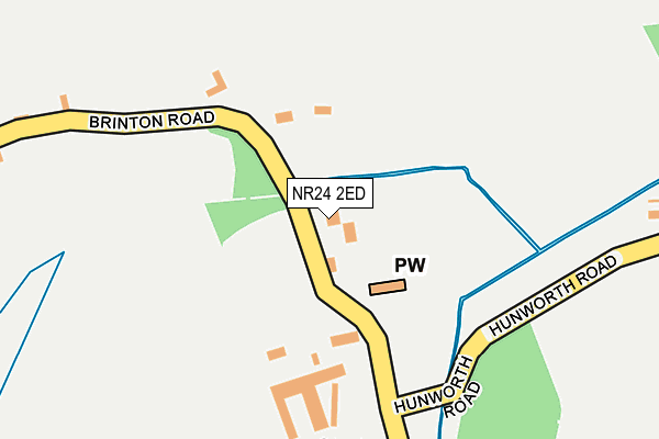 NR24 2ED map - OS OpenMap – Local (Ordnance Survey)
