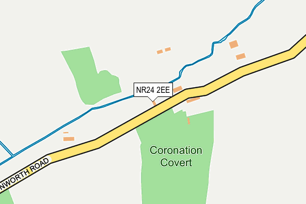 NR24 2EE map - OS OpenMap – Local (Ordnance Survey)