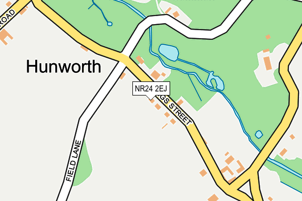 NR24 2EJ map - OS OpenMap – Local (Ordnance Survey)