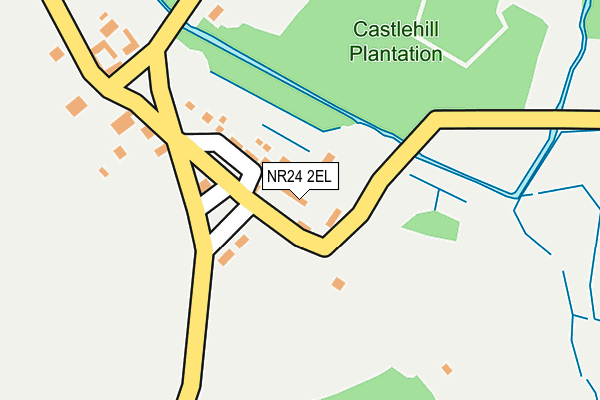 NR24 2EL map - OS OpenMap – Local (Ordnance Survey)