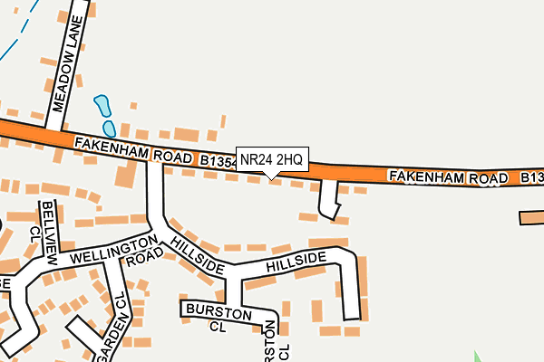 NR24 2HQ map - OS OpenMap – Local (Ordnance Survey)