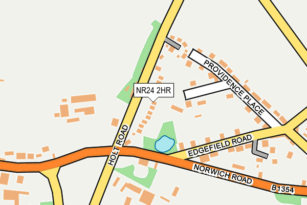 NR24 2HR map - OS OpenMap – Local (Ordnance Survey)