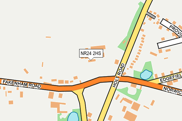 NR24 2HS map - OS OpenMap – Local (Ordnance Survey)
