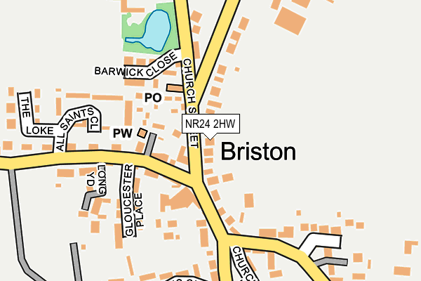 NR24 2HW map - OS OpenMap – Local (Ordnance Survey)
