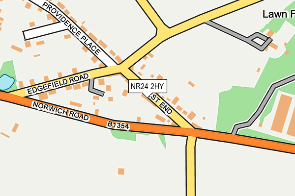 NR24 2HY map - OS OpenMap – Local (Ordnance Survey)