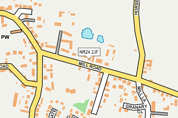 NR24 2JF map - OS OpenMap – Local (Ordnance Survey)