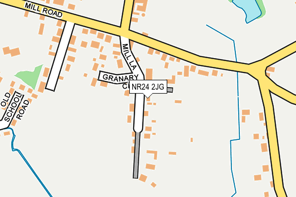 NR24 2JG map - OS OpenMap – Local (Ordnance Survey)