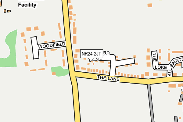 NR24 2JT map - OS OpenMap – Local (Ordnance Survey)