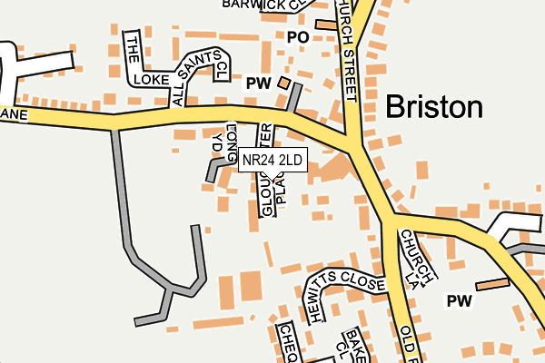 NR24 2LD map - OS OpenMap – Local (Ordnance Survey)