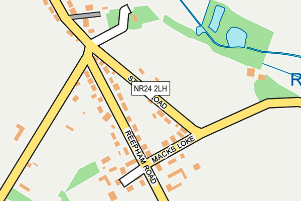 NR24 2LH map - OS OpenMap – Local (Ordnance Survey)