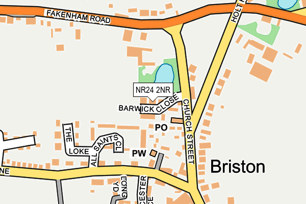 NR24 2NR map - OS OpenMap – Local (Ordnance Survey)