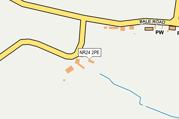 NR24 2PE map - OS OpenMap – Local (Ordnance Survey)