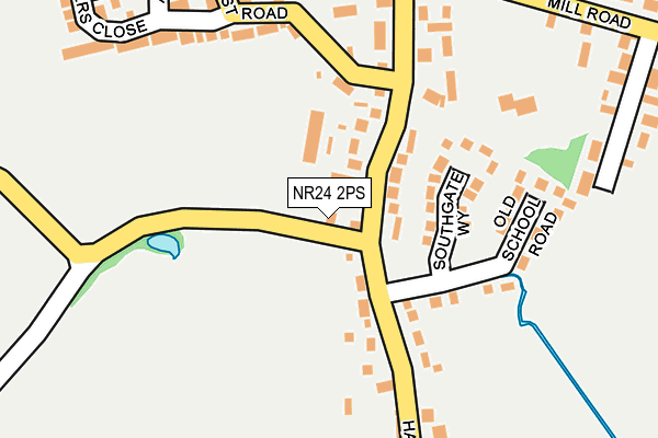 NR24 2PS map - OS OpenMap – Local (Ordnance Survey)