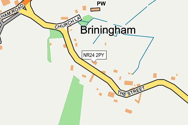NR24 2PY map - OS OpenMap – Local (Ordnance Survey)