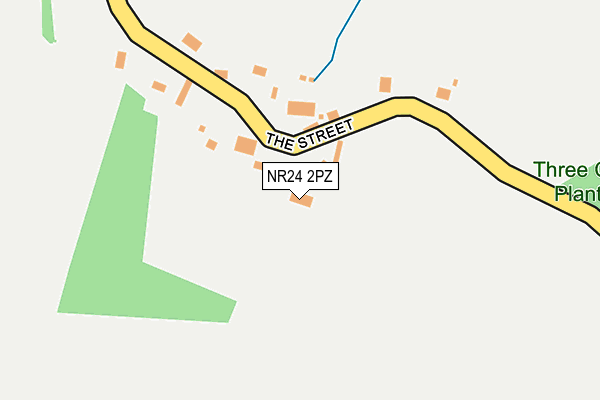 NR24 2PZ map - OS OpenMap – Local (Ordnance Survey)