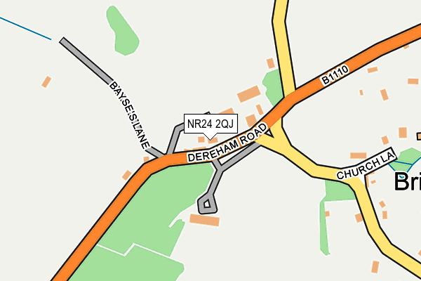 NR24 2QJ map - OS OpenMap – Local (Ordnance Survey)
