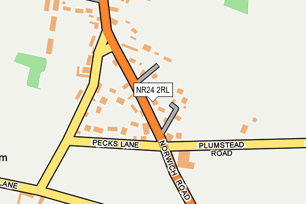 NR24 2RL map - OS OpenMap – Local (Ordnance Survey)