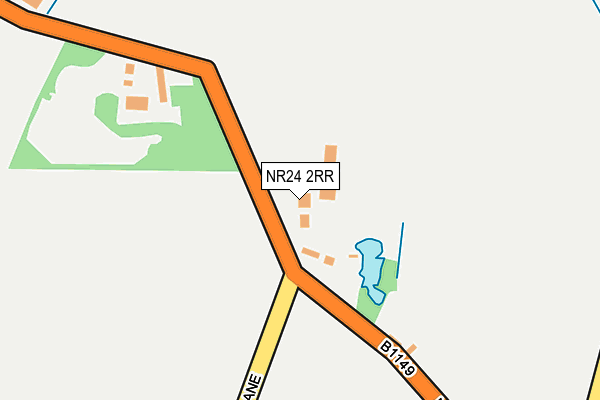 NR24 2RR map - OS OpenMap – Local (Ordnance Survey)