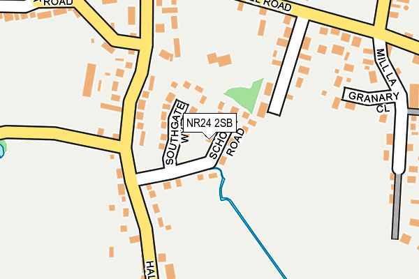 NR24 2SB map - OS OpenMap – Local (Ordnance Survey)