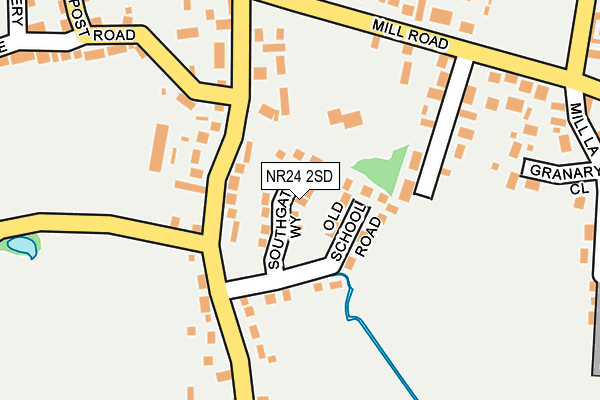 NR24 2SD map - OS OpenMap – Local (Ordnance Survey)