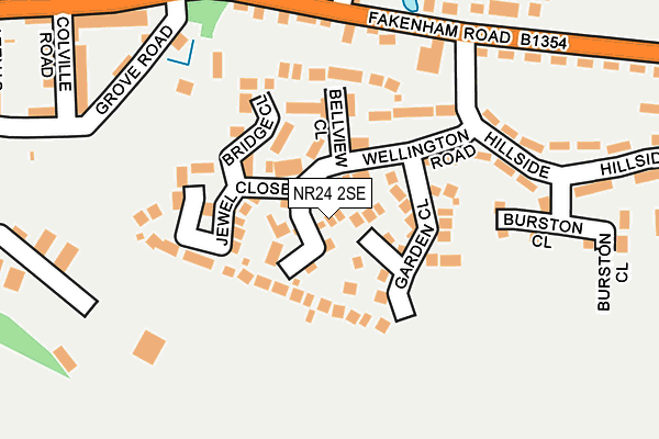 NR24 2SE map - OS OpenMap – Local (Ordnance Survey)