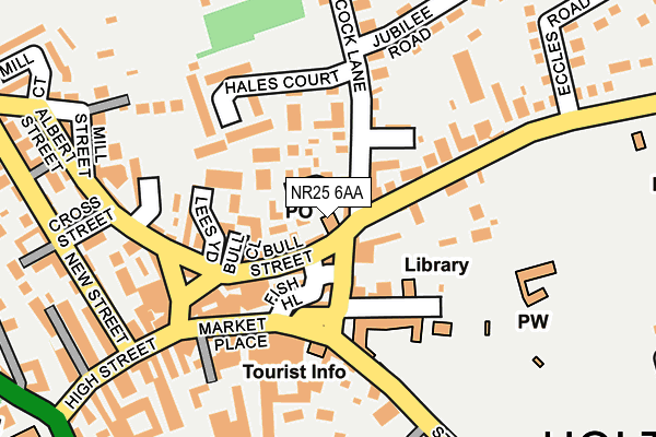 NR25 6AA map - OS OpenMap – Local (Ordnance Survey)
