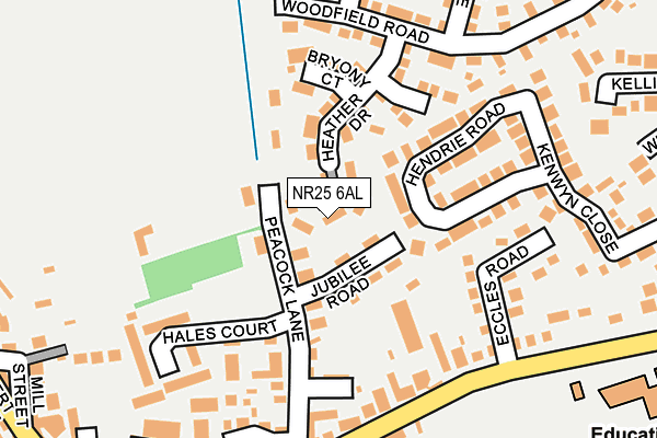 NR25 6AL map - OS OpenMap – Local (Ordnance Survey)