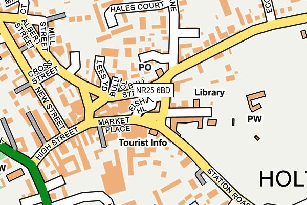 NR25 6BD map - OS OpenMap – Local (Ordnance Survey)