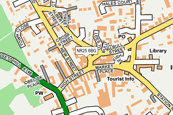 NR25 6BG map - OS OpenMap – Local (Ordnance Survey)