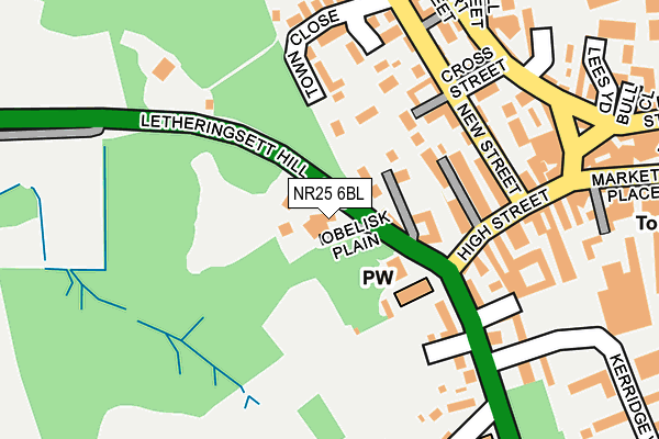 NR25 6BL map - OS OpenMap – Local (Ordnance Survey)