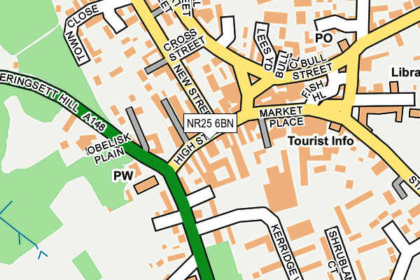 NR25 6BN map - OS OpenMap – Local (Ordnance Survey)