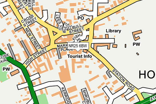 NR25 6BW map - OS OpenMap – Local (Ordnance Survey)