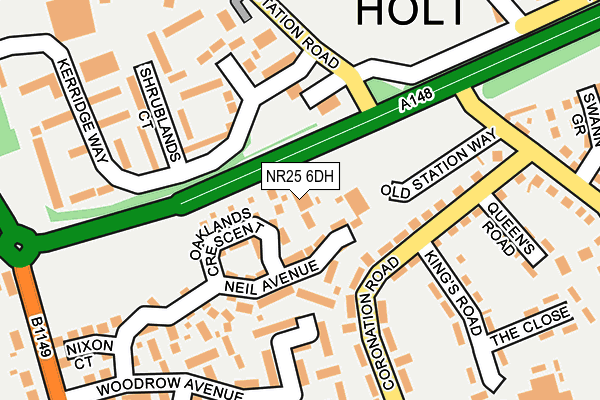 NR25 6DH map - OS OpenMap – Local (Ordnance Survey)