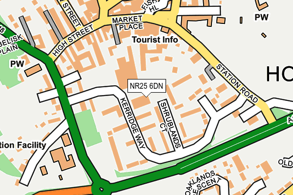 NR25 6DN map - OS OpenMap – Local (Ordnance Survey)