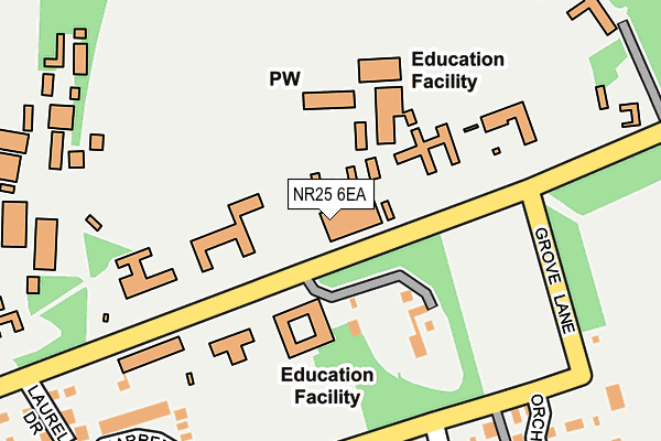 Map of GRESHAM'S SCHOOL ENTERPRISES LIMITED at local scale