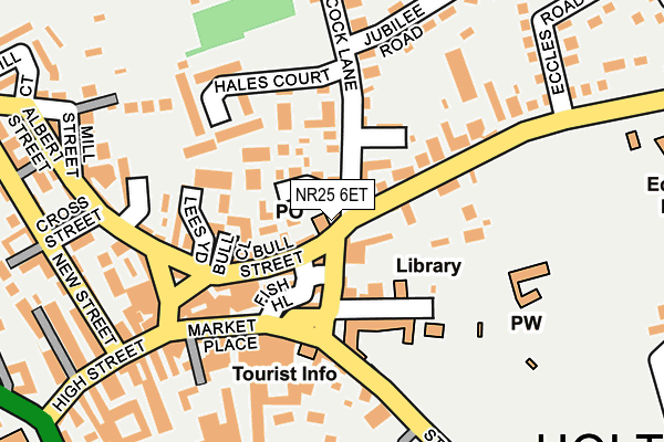 NR25 6ET map - OS OpenMap – Local (Ordnance Survey)