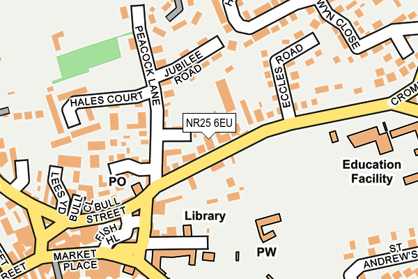 NR25 6EU map - OS OpenMap – Local (Ordnance Survey)