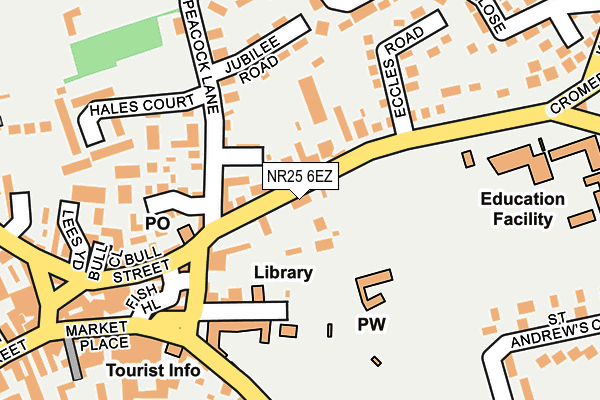 NR25 6EZ map - OS OpenMap – Local (Ordnance Survey)
