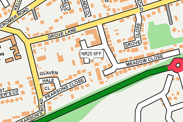 NR25 6FF map - OS OpenMap – Local (Ordnance Survey)