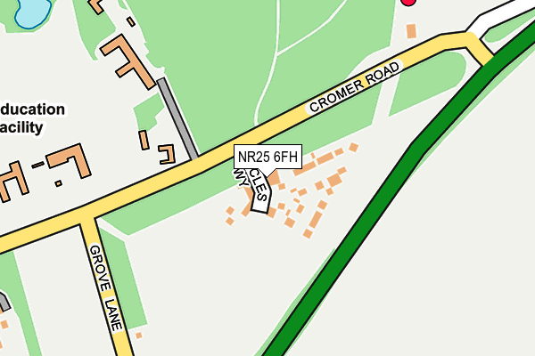 NR25 6FH map - OS OpenMap – Local (Ordnance Survey)